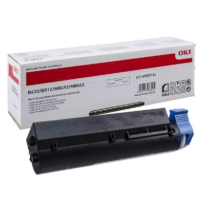 OKI B432/B512/MB492/MB562 TONER BLACK EHC 12k (45807111) (OKI-B432-B) OKI B432/B512/MB492/MB562 TONER BLACK EHC 12k (45807111) (OKI-B432-B)