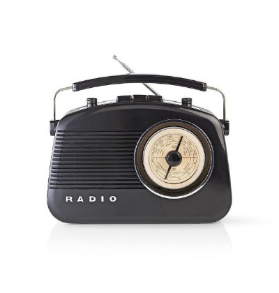 Nedis Retro Φορητό Ραδιόφωνο Ρεύματος / Μπαταρίας Μαύρο Black (RDFM5000BK) (NEDRDFM5000BK) Nedis Retro Φορητό Ραδιόφωνο Ρεύματος / Μπαταρίας Μαύρο Black (RDFM5000BK) (NEDRDFM5000BK)