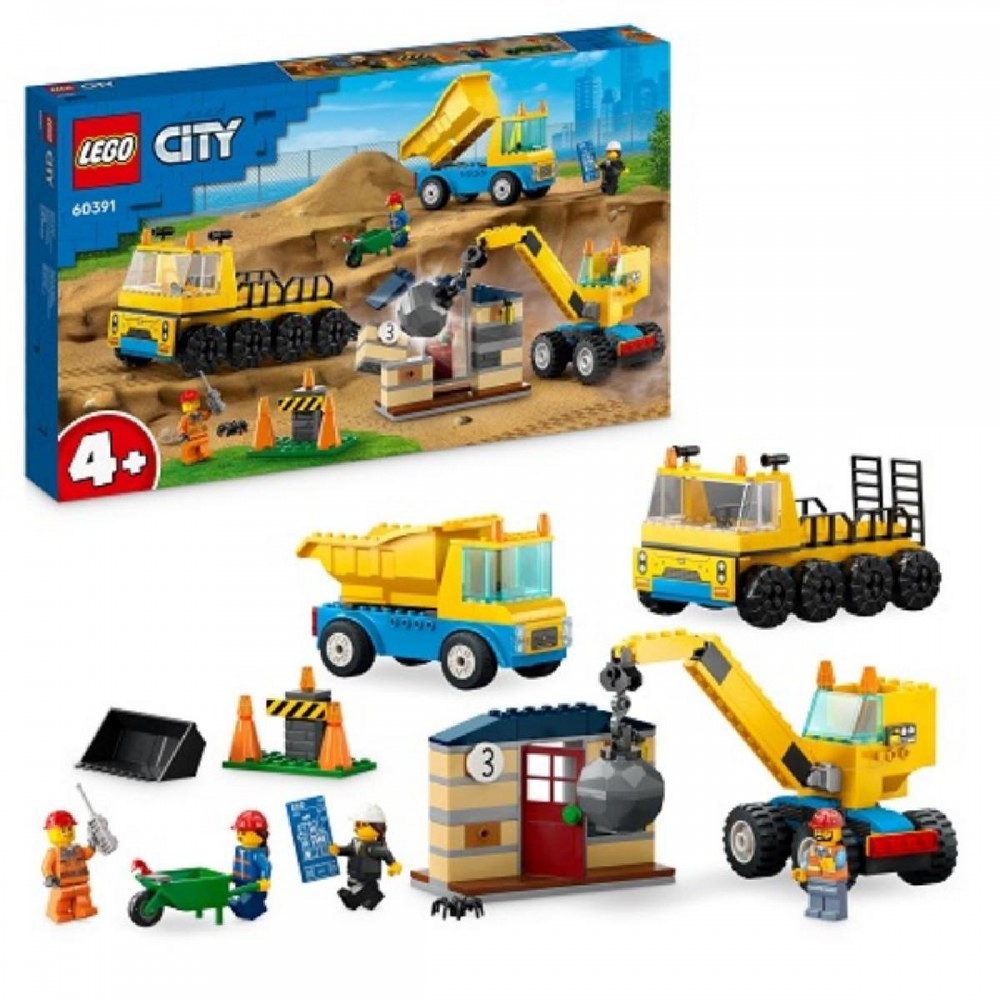 Lego City Construction Vehicles And Crane With Wrecking Ball (60391) (LGO60391) Lego City Construction Vehicles And Crane With Wrecking Ball (60391) (LGO60391)
