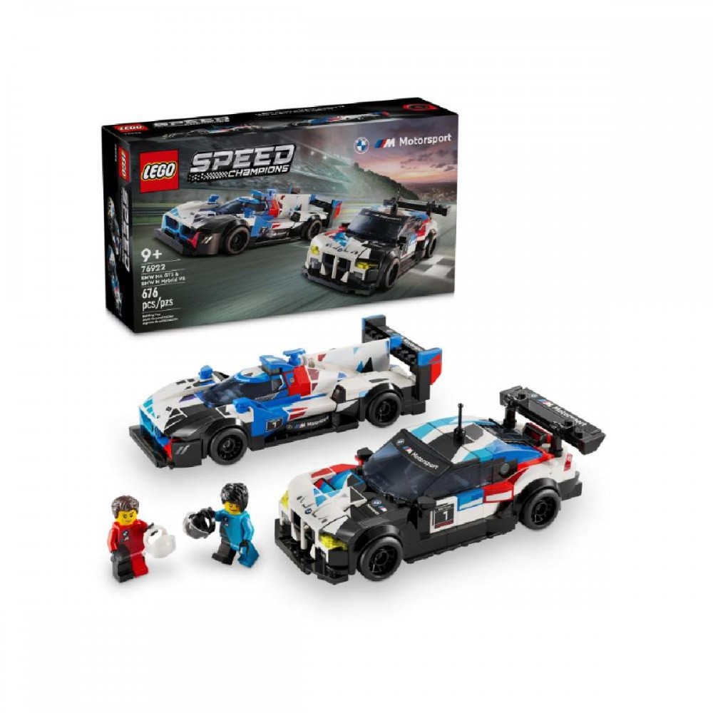 Lego Speed Champions Bmw M4 Gt3 + BMW M Hybrid για 9+ Ετών (76922) (LGO76922) Lego Speed Champions Bmw M4 Gt3 + BMW M Hybrid για 9+ Ετών (76922) (LGO76922)