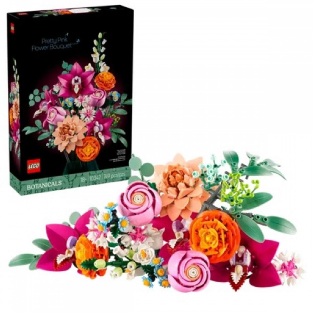 Lego Botanicals Beautiful Pink Flower Bouquet (10342) (LGO10342) Lego Botanicals Beautiful Pink Flower Bouquet (10342) (LGO10342)