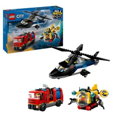 Lego City Combination Set With Helicopter Fire Truck And Submarine (60462) (LGO60462) Lego City Combination Set With Helicopter Fire Truck And Submarine (60462) (LGO60462)