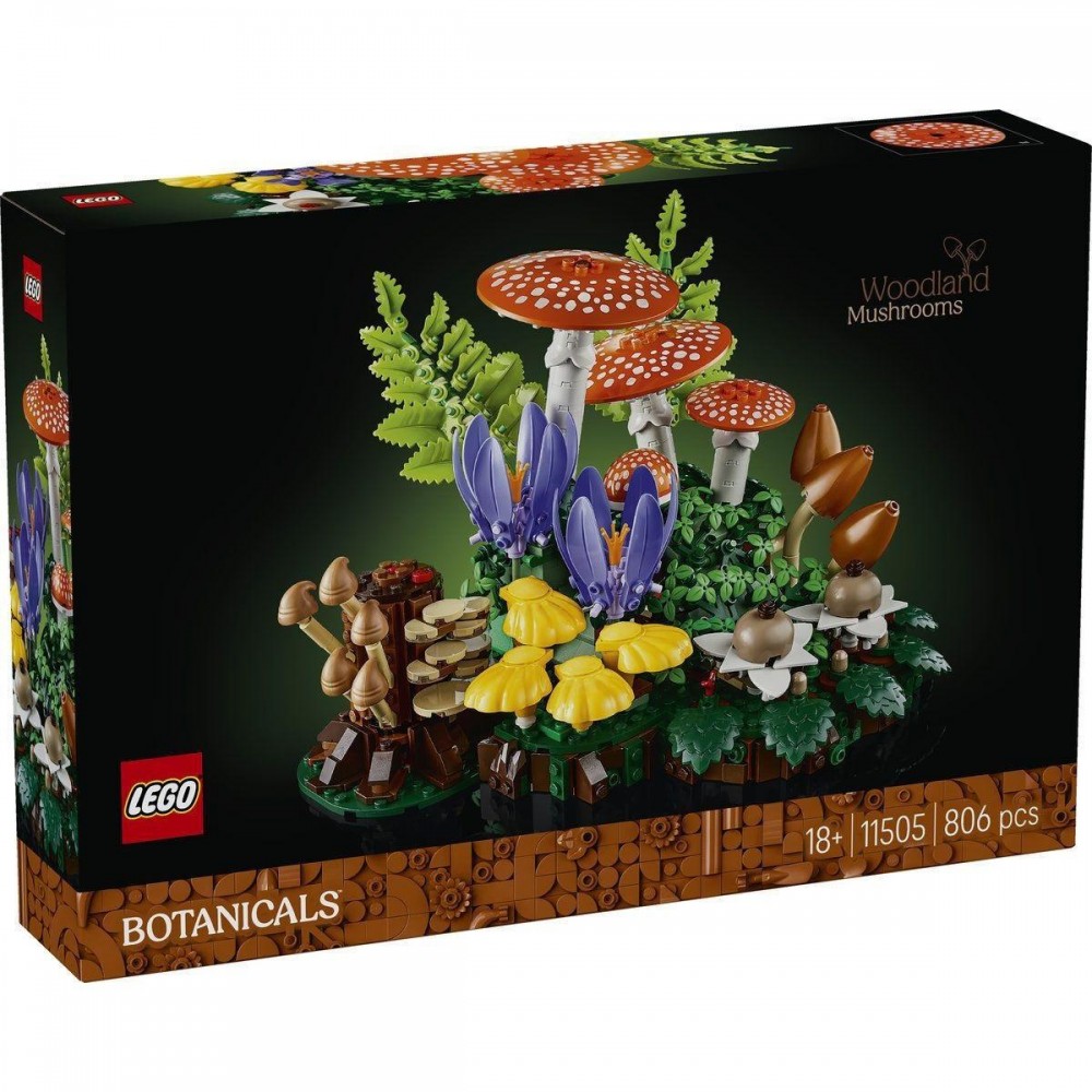 LEGO Botanicals Woodland Mushrooms (11505) (LGO11505) LEGO Botanicals Woodland Mushrooms (11505) (LGO11505)