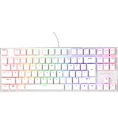 Genesis Gaming Keyboard Thor 303 Tkl White US  Mechanical RGB, Silent Switch, Hot Swap (NKG-2063) (GNSNKG-2063)