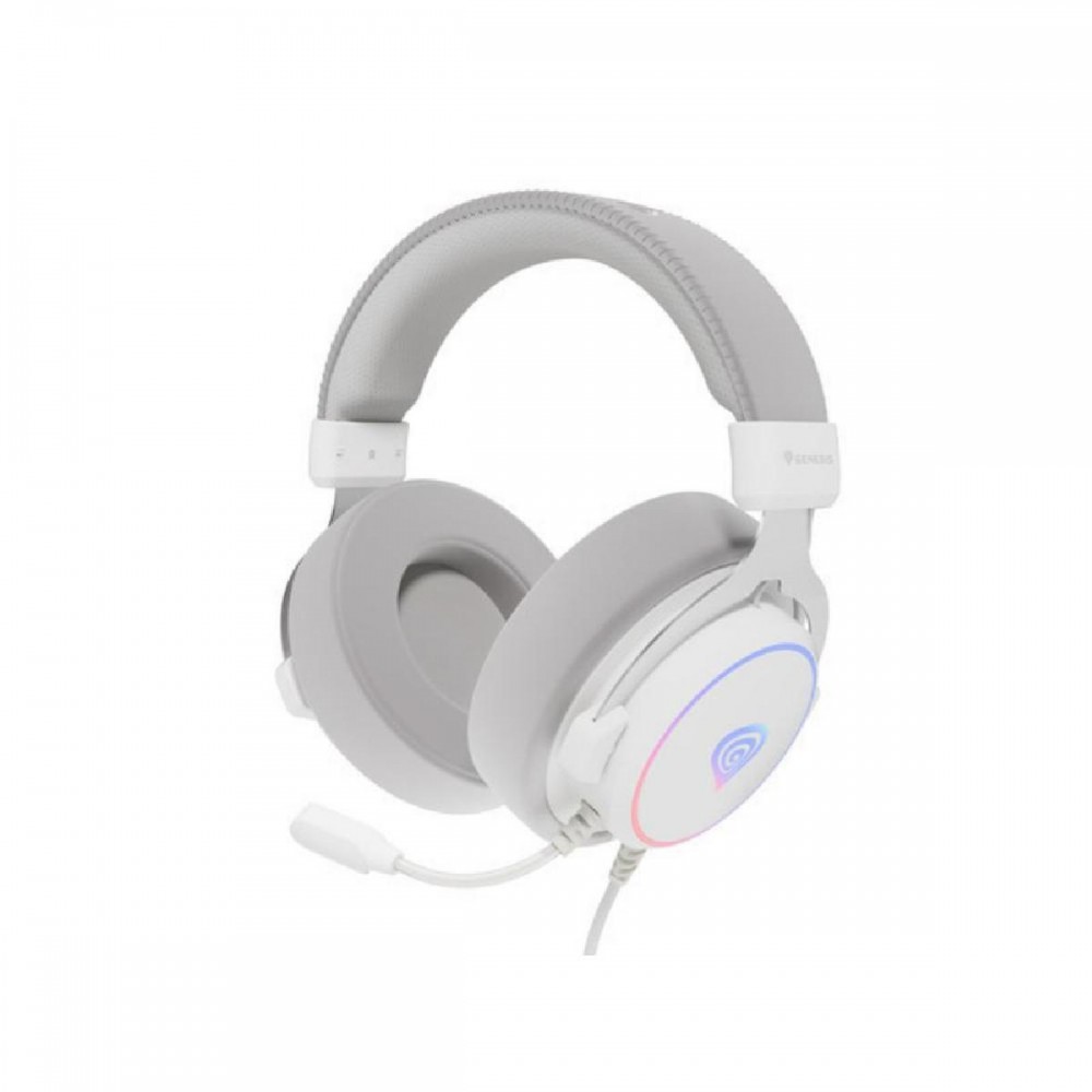 Genesis Gaming Headset Neon 764 with Microphone RGB Illumination White, USB (NSG-2170) (GNSNSG-2170) Genesis Gaming Headset Neon 764 with Microphone RGB Illumination White, USB (NSG-2170) (GNSNSG-2170)