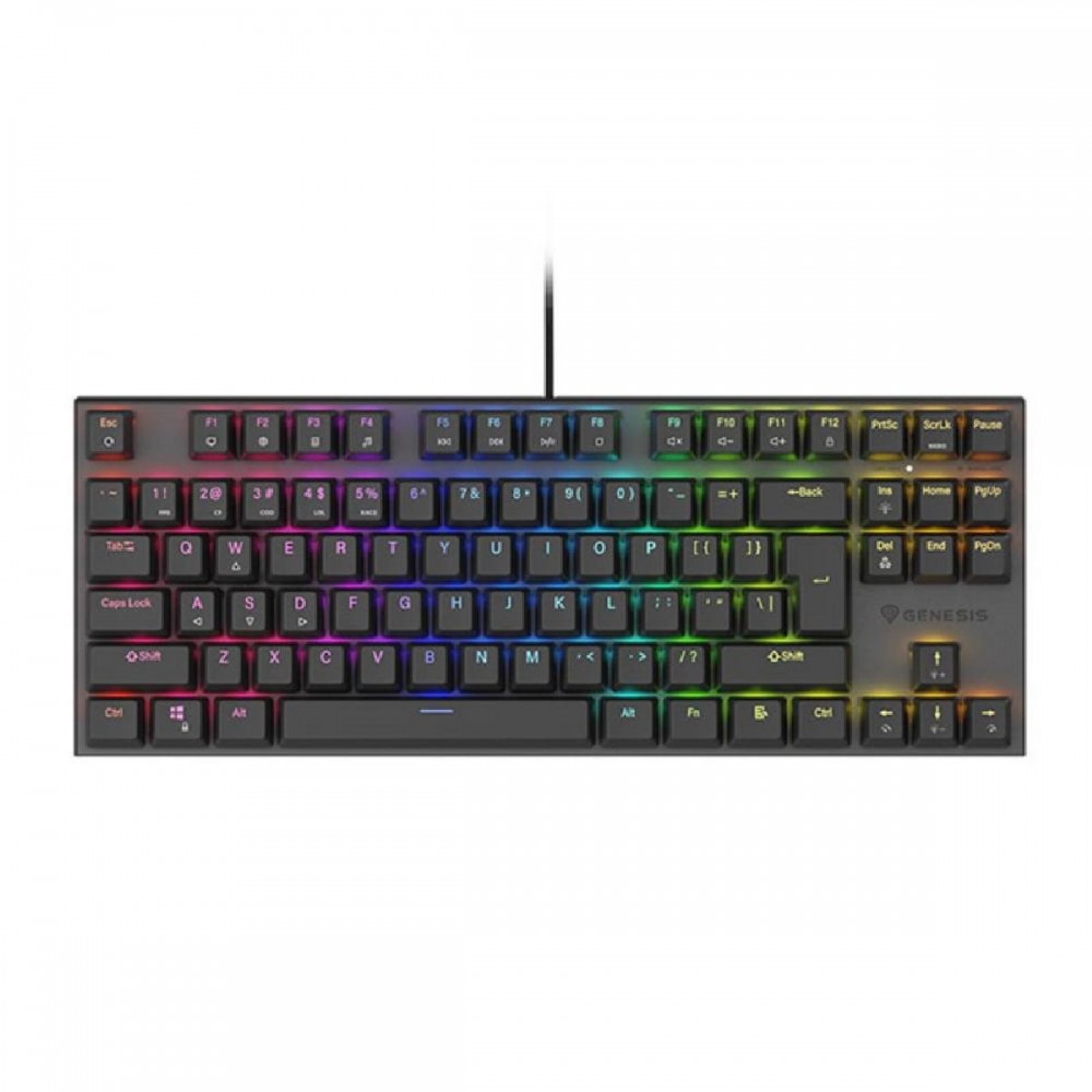 Genesis Gaming Keyboard Thor 303 Tkl Black US Mechanical RGB, Brown Switch, Hot Swap (NKG-2175) (GNSNKG-2175) Genesis Gaming Keyboard Thor 303 Tkl Black US Mechanical RGB, Brown Switch, Hot Swap (NKG-2175) (GNSNKG-2175)