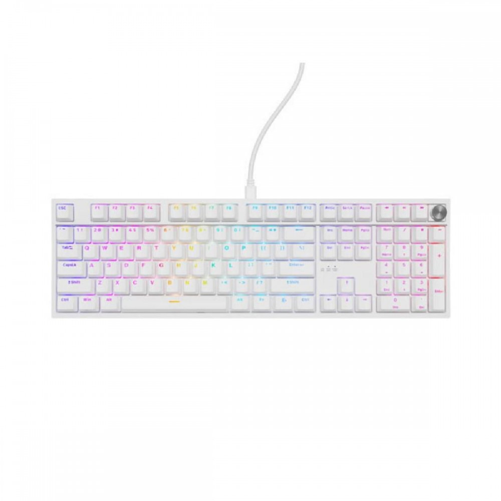 Genesis Gaming Keyboard Thor 404 US RGB Mechanical White Gateron Yellow Pro (NKG-2299) (GNSNKG-2299) Genesis Gaming Keyboard Thor 404 US RGB Mechanical White Gateron Yellow Pro (NKG-2299) (GNSNKG-2299)