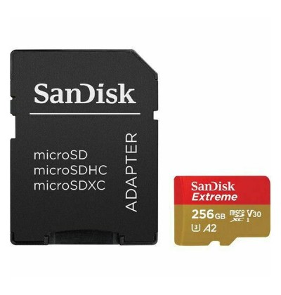 SanDisk Extreme Flash Memory Card 256 GB microSDXC UHS-I (SDSQXAV-256G-GN6MA) (SANSDSQXAV-256G-GN6MA) SanDisk Extreme Flash Memory Card 256 GB microSDXC UHS-I (SDSQXAV-256G-GN6MA) (SANSDSQXAV-256G-GN6MA)