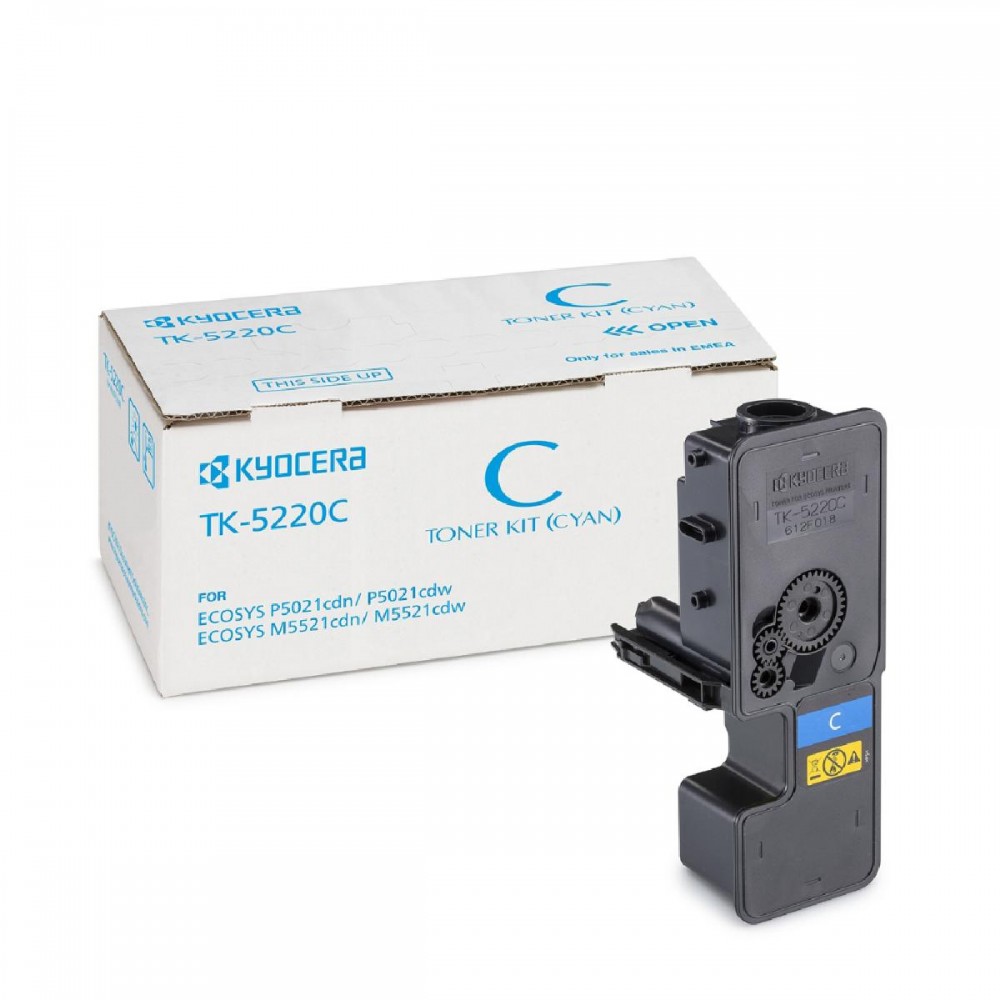 KYOCERA ECOSYS M5521MFP/P5021 TONER CYAN (TK-5220C) (KYOTK5220C) KYOCERA ECOSYS M5521MFP/P5021 TONER CYAN (TK-5220C) (KYOTK5220C)