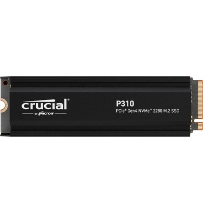 Crucial P310 Gen4 2280 2TB NVMe PCIe M.2 SSD mit Heatsink (CT2000P310SSD5) (CRUCT2000P310SSD5) Crucial P310 Gen4 2280 2TB NVMe PCIe M.2 SSD mit Heatsink (CT2000P310SSD5) (CRUCT2000P310SSD5)