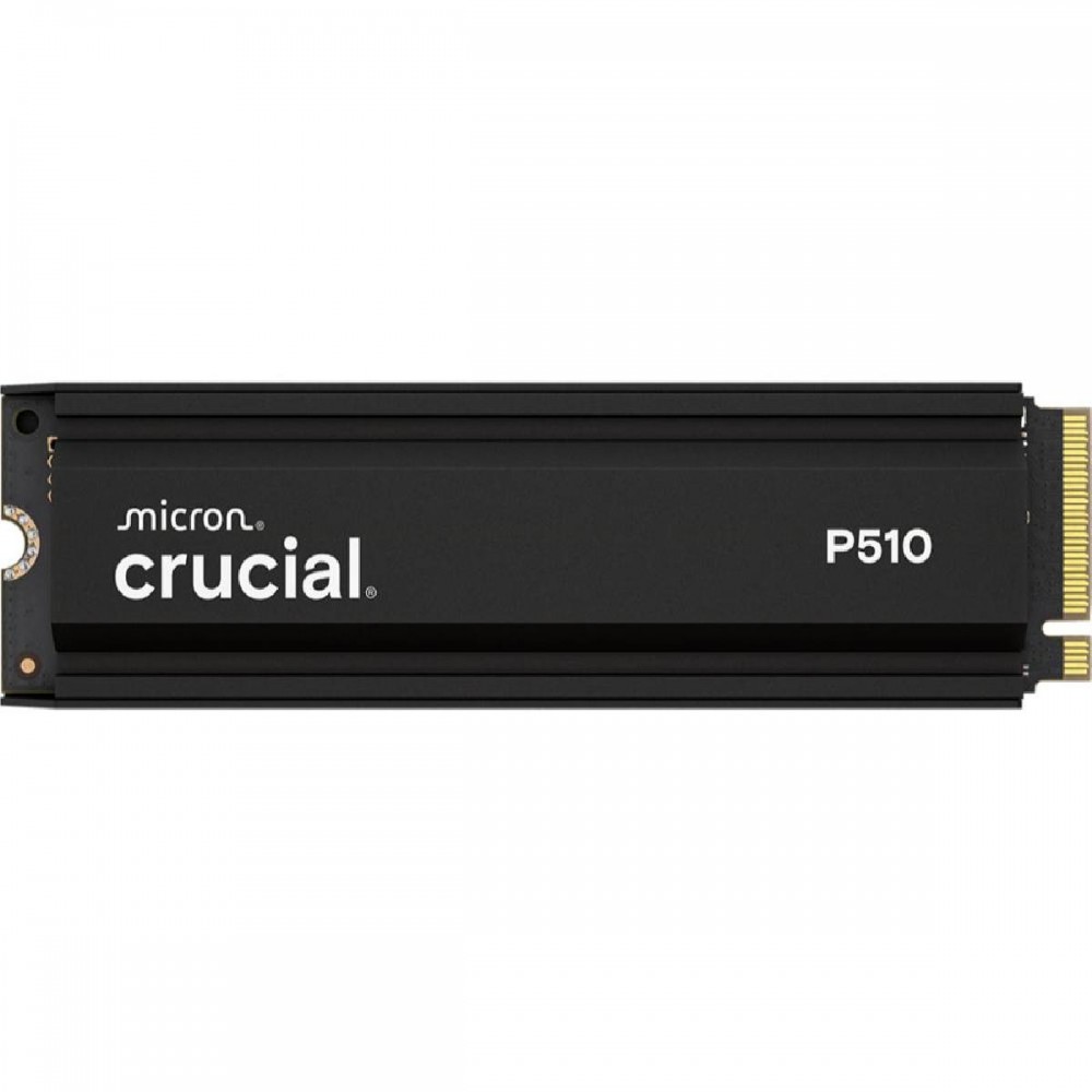 Crucial P510 Gen5 2280 1TB NVMe PCIe M.2 SSD mit Heatsink (CT1000P510SSD5) (CRUCT1000P510SSD5) Crucial P510 Gen5 2280 1TB NVMe PCIe M.2 SSD mit Heatsink (CT1000P510SSD5) (CRUCT1000P510SSD5)