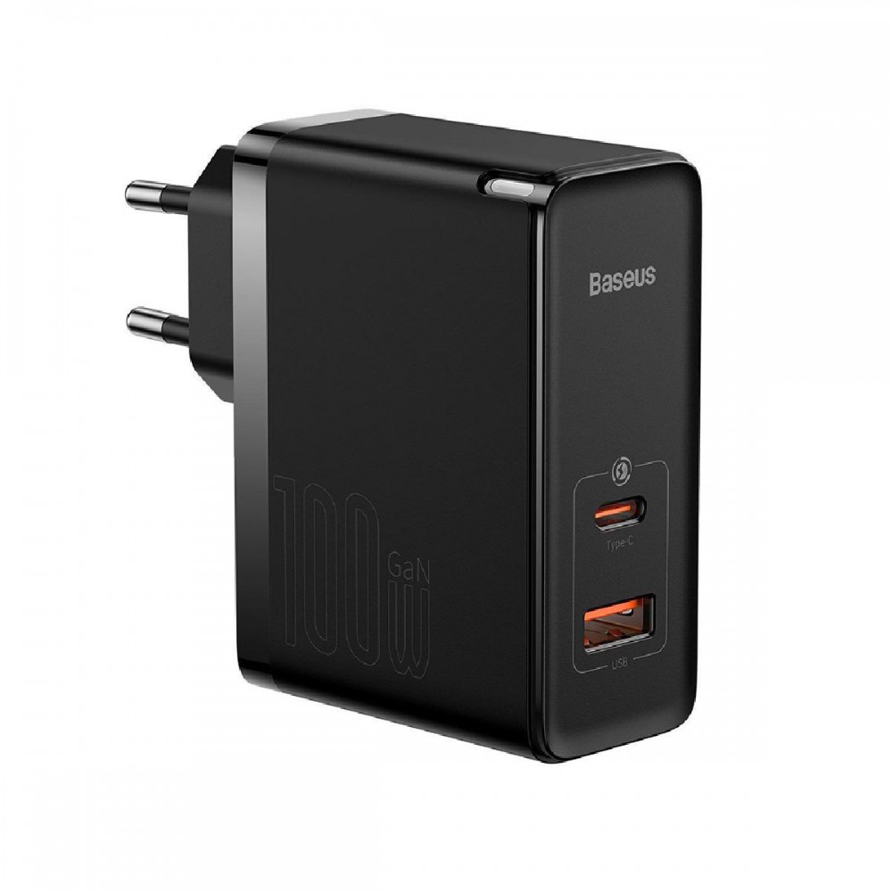Baseus Travel Charger GaN5 Pro Quick wall charger C+U, PD3.0, QC4.0 +, AFC, 100W EU Black (CCGP090201) (BASCCGP090201) Baseus Travel Charger GaN5 Pro Quick wall charger C+U, PD3.0, QC4.0 +, AFC, 100W EU Black (CCGP090201) (BASCCGP090201)