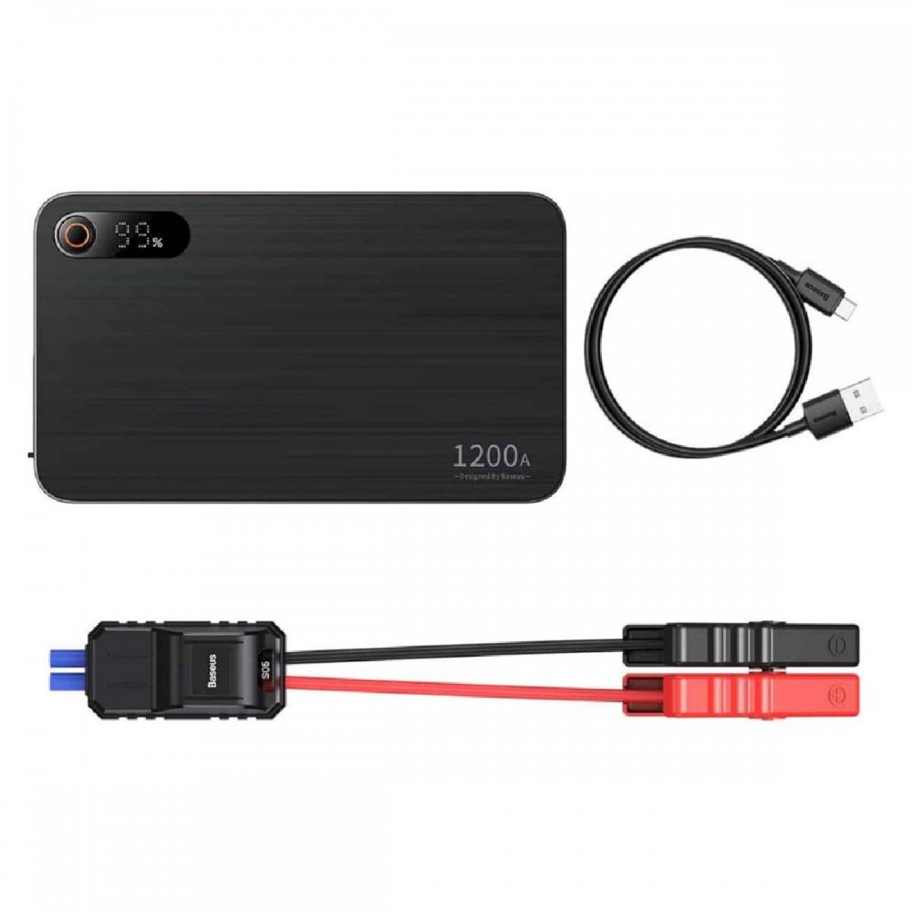 Baseus Car Jump Starter Black Super Energy Pro+ 1200a (C00245700111-00) (BASC00245700111-00) Baseus Car Jump Starter Black Super Energy Pro+ 1200a (C00245700111-00) (BASC00245700111-00)