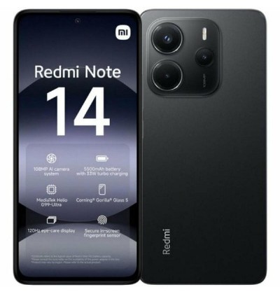 Xiaomi Redmi Note 14 4G NFC 6GB RAM 128GB Black (XIAMZB0J01EU) (MZB0J01EU) Xiaomi Redmi Note 14 4G NFC 6GB RAM 128GB Black (XIAMZB0J01EU) (MZB0J01EU)