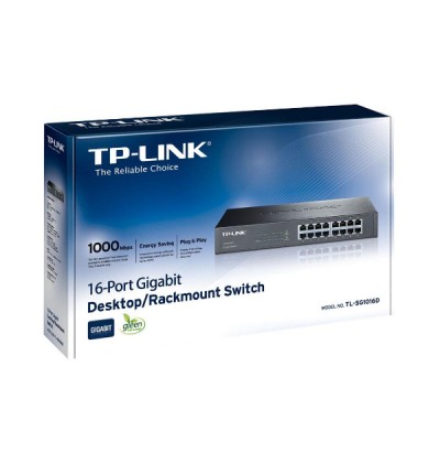 TP-LINK Switch 10/100/1000 Mbps 16 Ports V10 (TL-SG1016D) (TPTL-SG1016D)