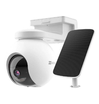 Ezviz HB8 2K and Solar Panel-D Kit IP Κάμερα Παρακολούθησης Wi-Fi 4MP Full HD+ Αδιάβροχη Μπαταρίας με Αμφίδρομη Επικοινωνία (EZVCS-HB8-SP)