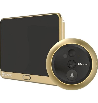 Ezviz Wireless Peephole Door Viewer DP2C Pro Gold (EZVCS-DP2C-R200-6Q6FW-GD) Ezviz Wireless Peephole Door Viewer DP2C Pro Gold (EZVCS-DP2C-R200-6Q6FW-GD)