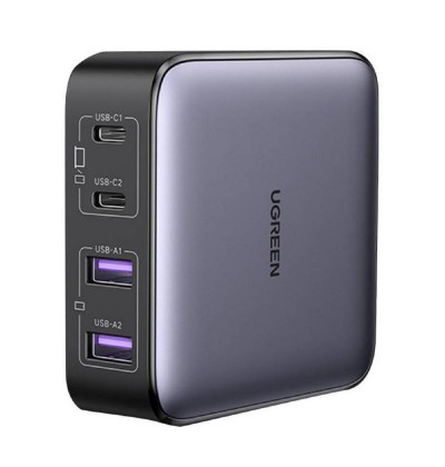 Ugreen Nexode charger CD327 2x USB-C 2x USB-A GaN 65W grey (90747B) (UGR90747B) Ugreen Nexode charger CD327 2x USB-C 2x USB-A GaN 65W grey (90747B) (UGR90747B)
