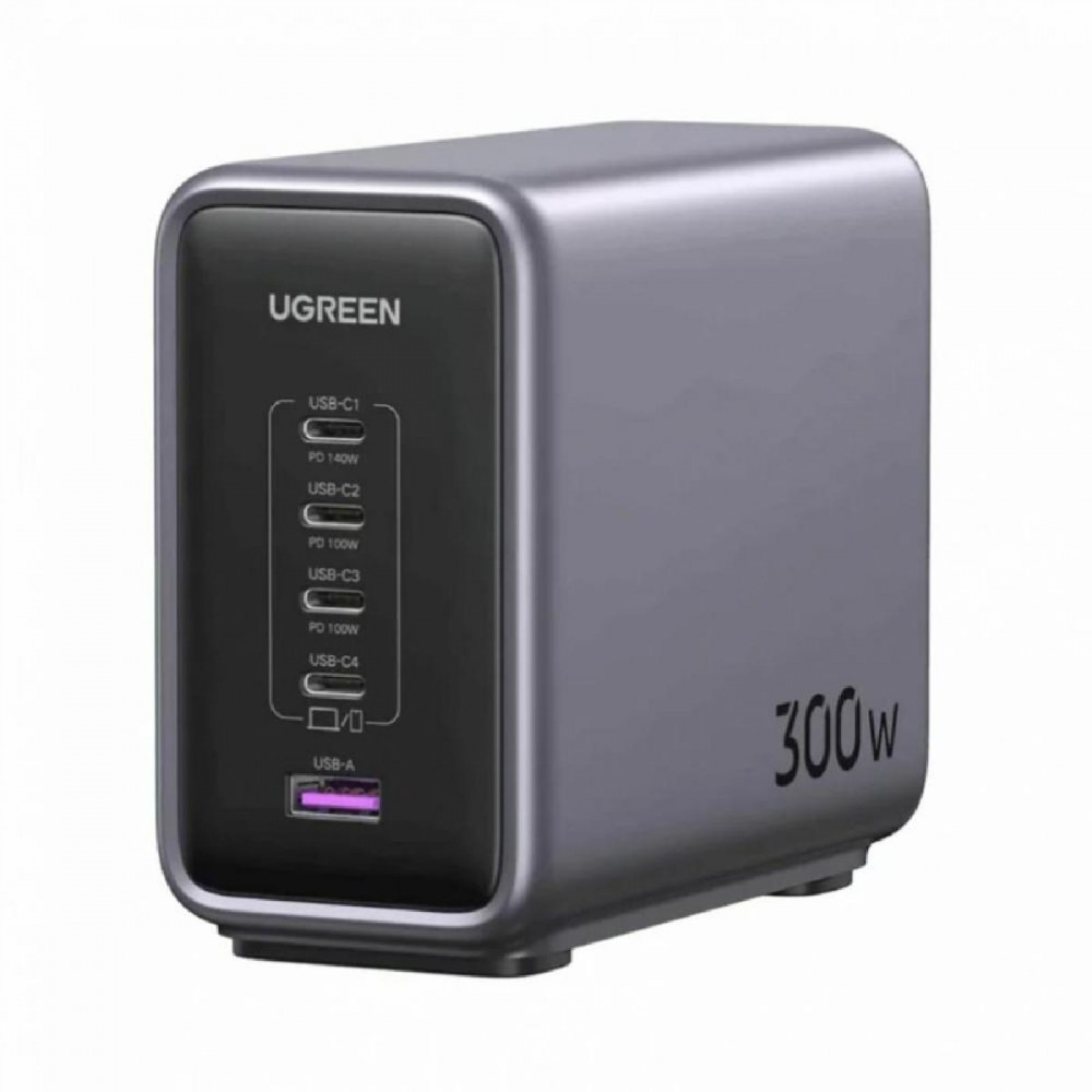 Ugreen CD333 Nexode 300W 5A 1 x USB-A - 4 x USB-C Gray (90903B) (UGR90903B) Ugreen CD333 Nexode 300W 5A 1 x USB-A - 4 x USB-C Gray (90903B) (UGR90903B)