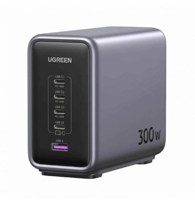 Ugreen CD333 Nexode 300W 5A 1 x USB-A - 4 x USB-C Gray (90903B) (UGR90903B) Ugreen CD333 Nexode 300W 5A 1 x USB-A - 4 x USB-C Gray (90903B) (UGR90903B)
