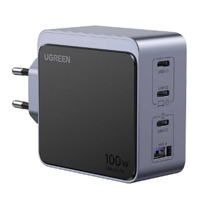 Ugreen Wall charger Nexode Air 100W 3x USB-C USB gray (35043) (UGR35043)