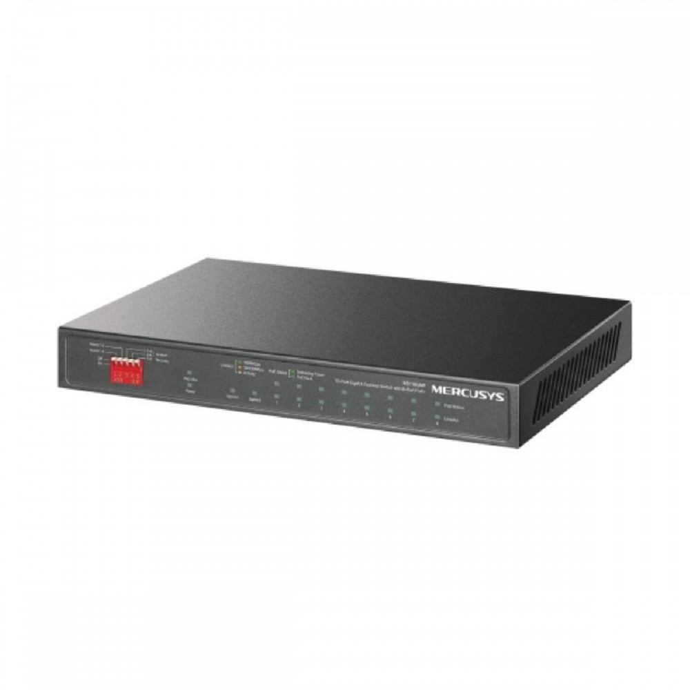 Mercusys 10-Port Gigabit Desktop Switch with 8-Port PoE+ (MS110GMP) (MERMS110GMP) Mercusys 10-Port Gigabit Desktop Switch with 8-Port PoE+ (MS110GMP) (MERMS110GMP)