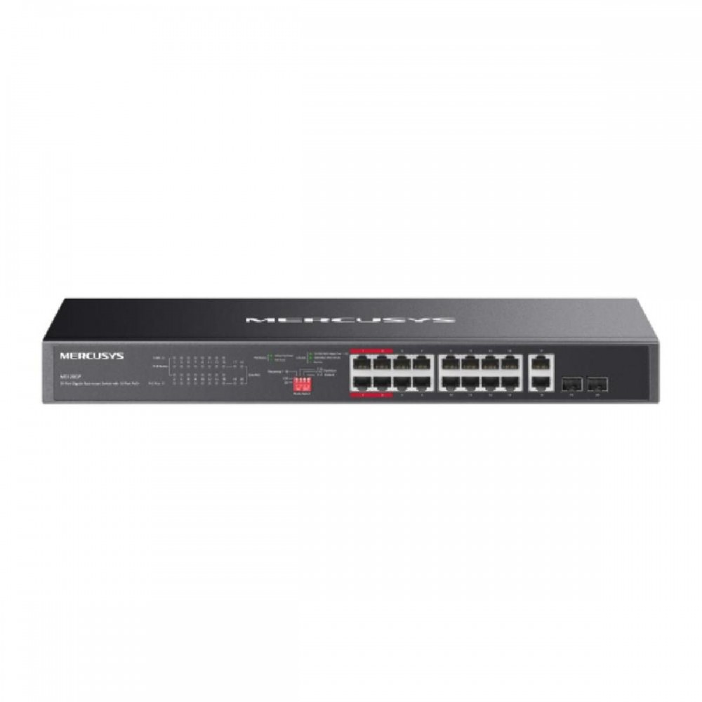 Mercusys 20-Port Gigabit Rackmount Switch with 16-Port PoE+ (MS120GP) (MERMS120GP)