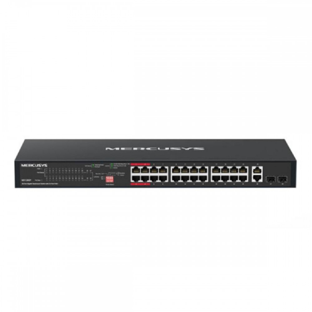 Mercusys 28-Port Gigabit Rackmount Switch with 24-Port PoE+ (MS128GP) (MERMS128GP)