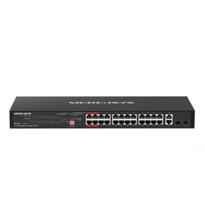 Mercusys 28-Port Gigabit Rackmount Switch with 24-Port PoE+ (MS128GP) (MERMS128GP)