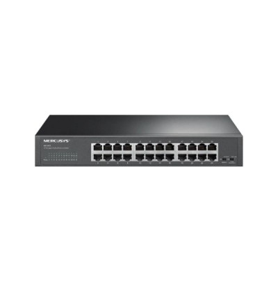 Mercusys 24-port Steel Case Gigabit Switch (MS124GS) (MERMS124GS) Mercusys 24-port Steel Case Gigabit Switch (MS124GS) (MERMS124GS)