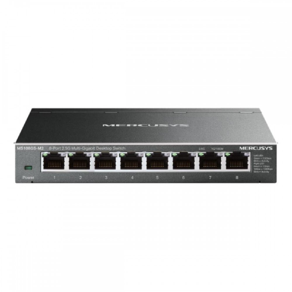 Mercusys 8-Port 2.5G Multi-Gigabit Desktop Switch (MS108GS-M2) (MERMS108GS-M2) Mercusys 8-Port 2.5G Multi-Gigabit Desktop Switch (MS108GS-M2) (MERMS108GS-M2)