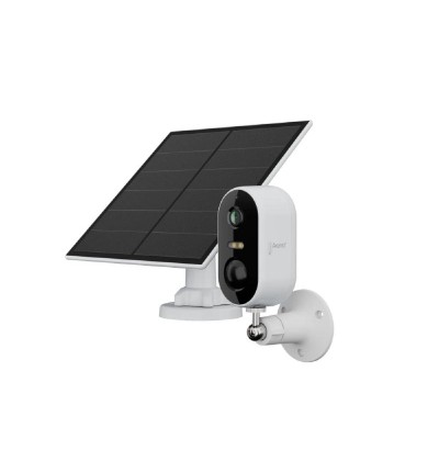 Arenti Wire-Free Wi-Fi  3MP/2K Rechargeable Battery Camera  with Solar Panel (GO1 KIT1) (AREGO1-KIT1)