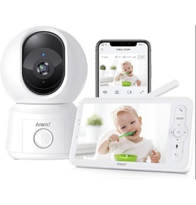 Arenti 2MP/1080P Wi-Fi Video Baby Monitor Kit with LCD Screen (AINANNY B2 KIT) (AREAINANNY-B2-KIT)