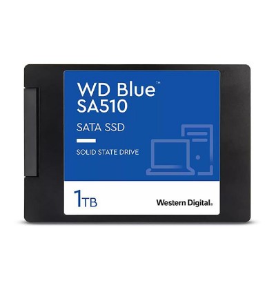 Western Digital Blue SA510 SATA SSD 1TB 2.5”/7mm Cased (WDS100T3B0A) Western Digital Blue SA510 SATA SSD 1TB 2.5”/7mm Cased (WDS100T3B0A)