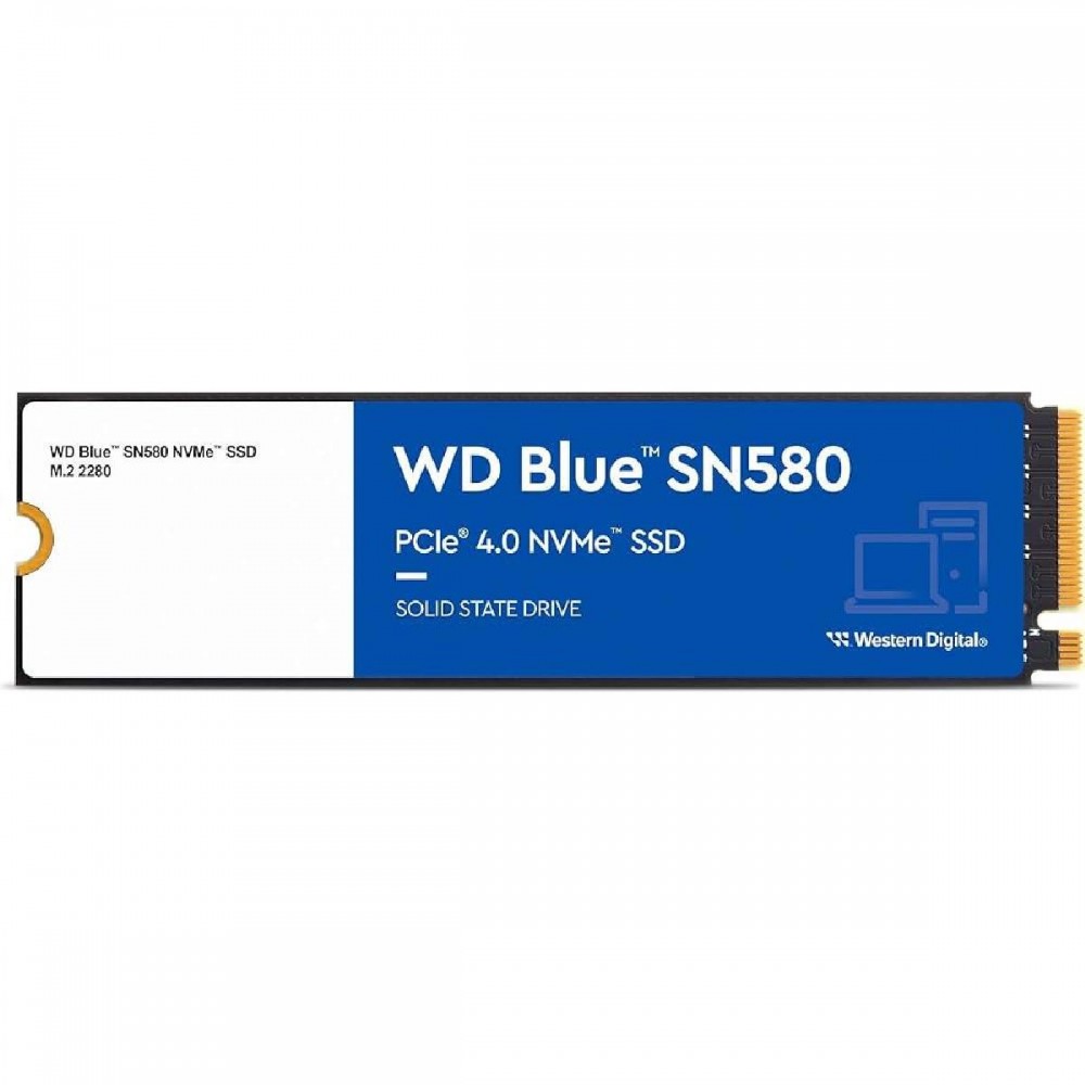 Western Digital Blue SN580 SSD 1TB M.2 NVMe PCI Express 4.0 (WDS100T3B0E) Western Digital Blue SN580 SSD 1TB M.2 NVMe PCI Express 4.0 (WDS100T3B0E)