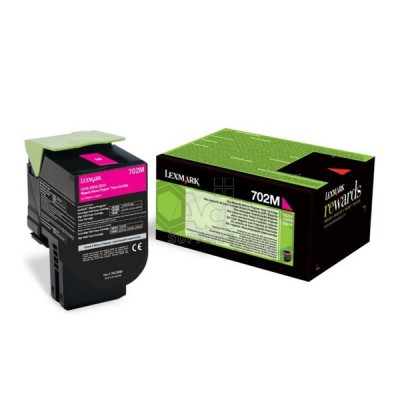 LEXMARK CS310/410/510 MAGENTA TONER CRTR SC (702M) RETURN 1k (70C20M0) (LEX70C20M0) LEXMARK CS310/410/510 MAGENTA TONER CRTR SC (702M) RETURN 1k (70C20M0) (LEX70C20M0)