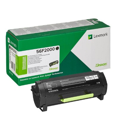LEXMARK MS/MX 321/421/521/522/621/622 TONER BLACK 6K (56F2000) (LEX56F2000)