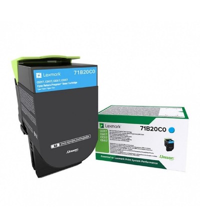 LEXMARK CS/CX317/417/517 TONER CYAN 2.3K (71B20C0) (LEX71B20C0)