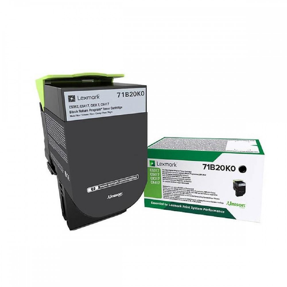 LEXMARK CS/CX317/417/517 TONER BLACK 3.0K (71B20K0) (LEX71B20K0) LEXMARK CS/CX317/417/517 TONER BLACK 3.0K (71B20K0) (LEX71B20K0)