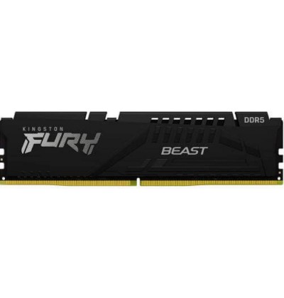 Kingston Fury Beast DDR5 με Module 1x16GB και Ταχύτητα 5200 για Desktop (KF552C40BB-16) (KINKF552C40BB-16)