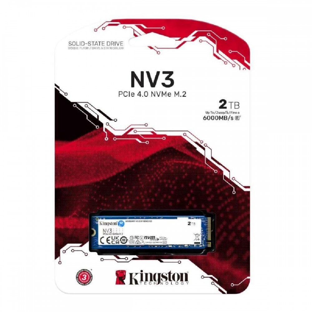 Kingston SSD Drive 2TB M.2 PCIe 4.0 (SNV3S/2000G) (KINSNV3S-2000G) Kingston SSD Drive 2TB M.2 PCIe 4.0 (SNV3S/2000G) (KINSNV3S-2000G)