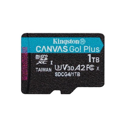 Kingston microSD 1TB CanvasGo+ 200MB/s A2 U3 V30 adapt (SDCG4/1TB) (KINSDCG4-1TB)