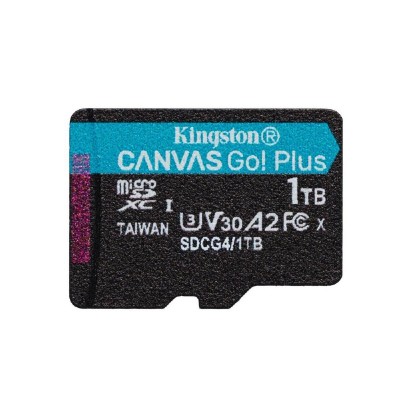Kingston microSD 1TB CanvasGo+ 200MB/s A2 U3 V30 (SDCG4/1TBSP) (KINSDCG4-1TBSP)