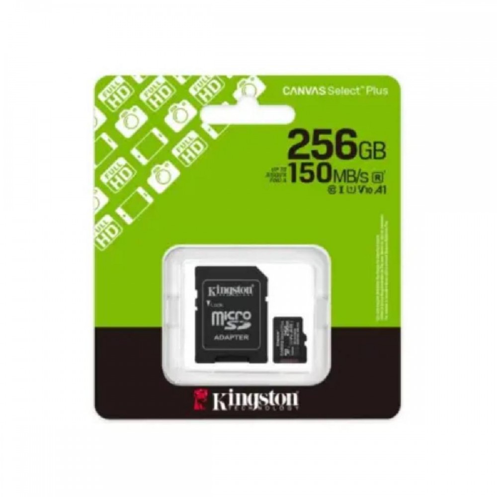 Kingston Micro SD 256GB Cl10 Canvas S.Plus SDCS3/256GB +Ad.SD (SDCS3/256GB) (KINSDCS3-256GB) Kingston Micro SD 256GB Cl10 Canvas S.Plus SDCS3/256GB +Ad.SD (SDCS3/256GB) (KINSDCS3-256GB)