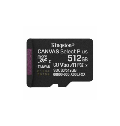 Kingston microSD 512GB Canvas Select+ G3 150MB/s (SDCS3/512GBSP) (KINSDCS3-512GBSP)