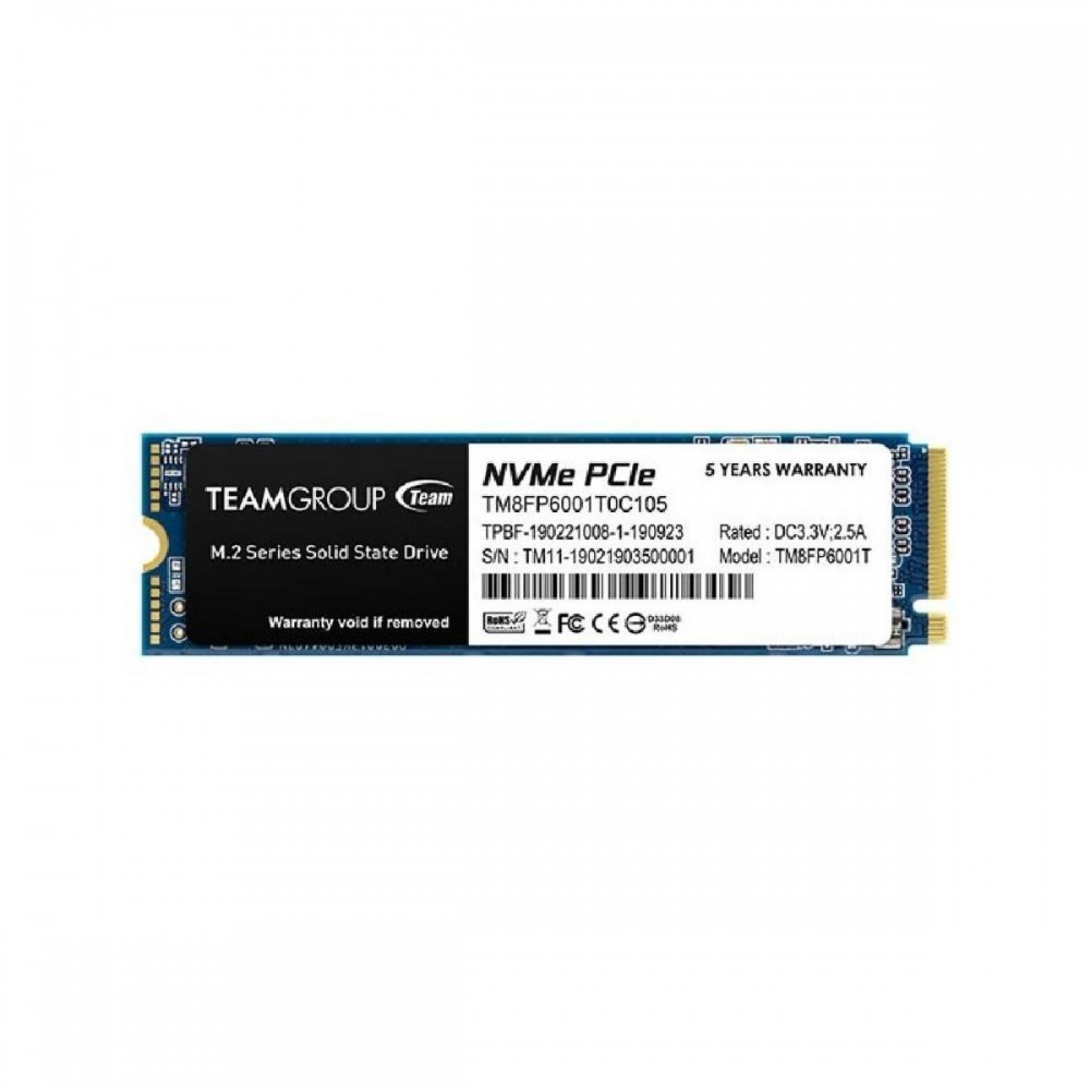 TeamGroup Δίσκος SSD 1TB MP33 PCIe M.2 PCIe 3.0 x4 NVME (TM8FP6001T0C101) (TEGTM8FP6001T0C101) TeamGroup Δίσκος SSD 1TB MP33 PCIe M.2 PCIe 3.0 x4 NVME (TM8FP6001T0C101) (TEGTM8FP6001T0C101)