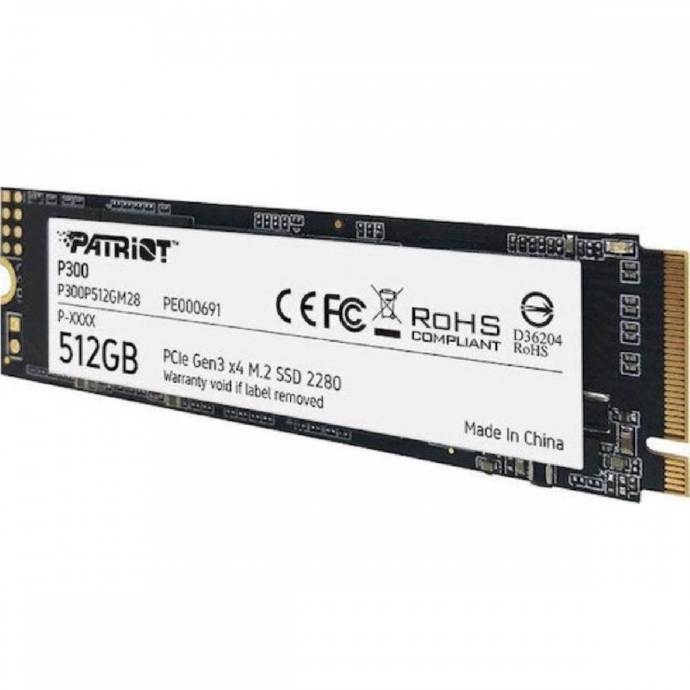Patriot P300 SSD 512GB M.2 NVMe PCI Express 3.0 (P300P512GM28) (PATRP300P512GM28) Patriot P300 SSD 512GB M.2 NVMe PCI Express 3.0 (P300P512GM28) (PATRP300P512GM28)