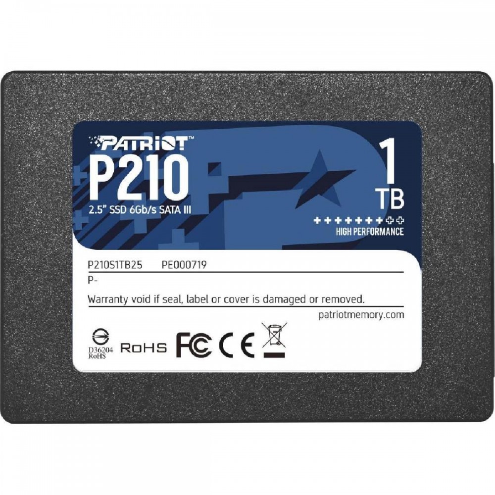Patriot P210 1 TB Black SATA 6 Gb/s 25 Patriot P210 1 TB Black SATA 6 Gb/s 25