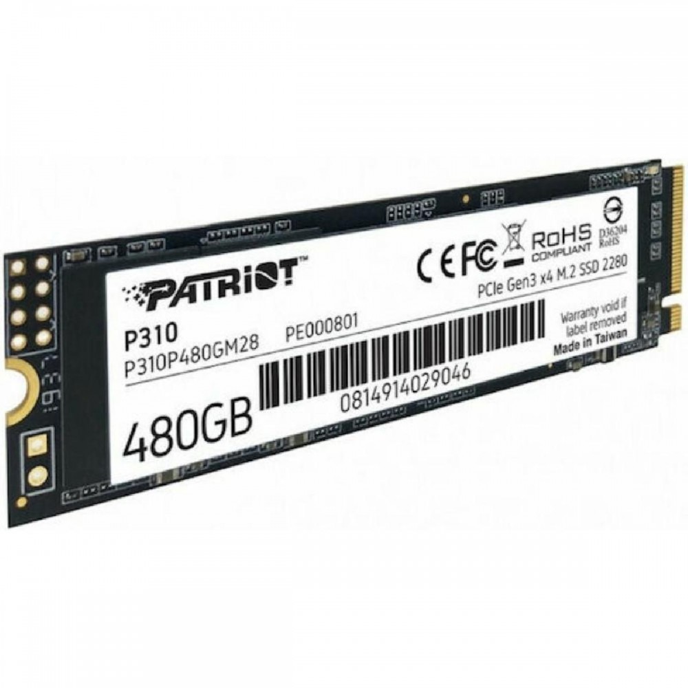 Patriot P310 480 GB PCIe 3.0 x4 NVMe 1.3 M.2 2280 (P310P480GM28) (PATRP310P480GM28) Patriot P310 480 GB PCIe 3.0 x4 NVMe 1.3 M.2 2280 (P310P480GM28) (PATRP310P480GM28)