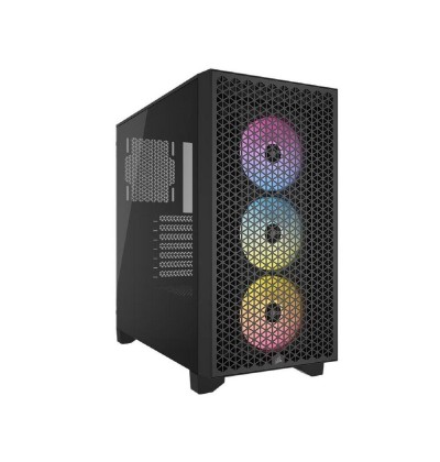 CORSAIR Case 3000D Airflow ΑRGB Mid-Tower Tempered Glass Black (CC-9011255-WW) (CORCC-9011255-WW) CORSAIR Case 3000D Airflow ΑRGB Mid-Tower Tempered Glass Black (CC-9011255-WW) (CORCC-9011255-WW)